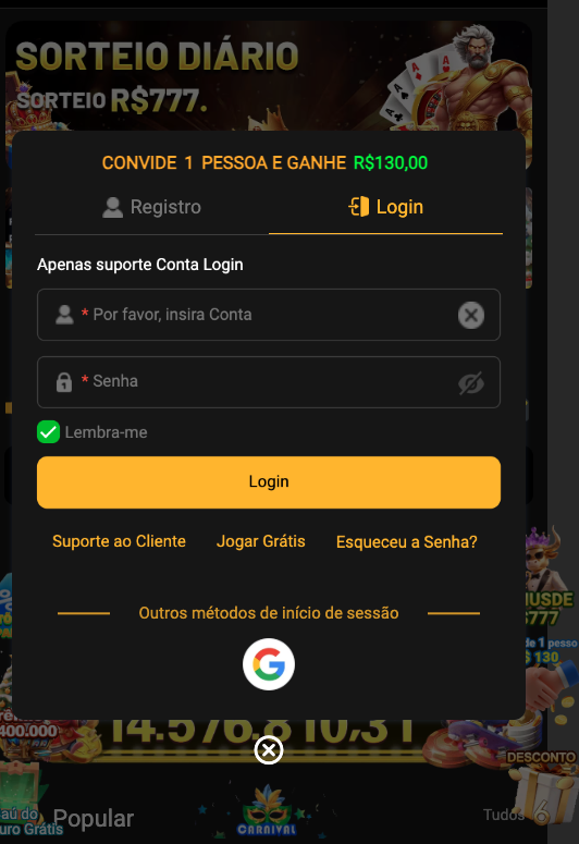 Aplicativo móvel BET478